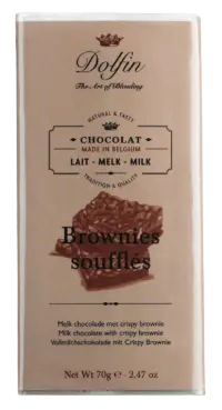 DOLFIN - Vollmilchschokolade mit Crispy Brownie