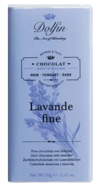 DOLFIN - Zartbitterschokolade mit Lavendel und Vanille