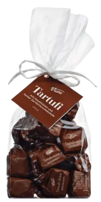 VIANI - Tartufi Dolci extra neri - Extradunkle Schokoladentrüffel mit Piemont Haselnüssen