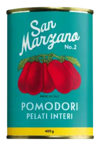 IL POMODORO PIÙ BUONO - Pomodori pelati di San Marzano - San Marzano Tomaten ganz und geschält