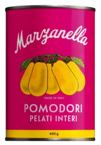 IL POMODORO PIÙ BUONO - Pomodoro giallo Marzanella - Geschälte, gelbe ganze Tomaten