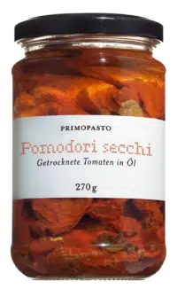 PRIMOPASTO - Primopasto – Pomodori secchi sott’olio - Getrocknete Tomaten in Sonnenblumenöl