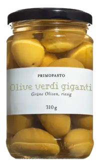 PRIMOPASTO - Grüne Riesenoliven - mit Stein