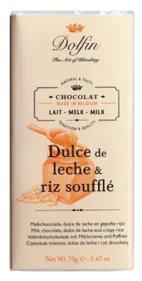 DOLFIN - Vollmilchschokolade mit Milchcreme und Puffreis