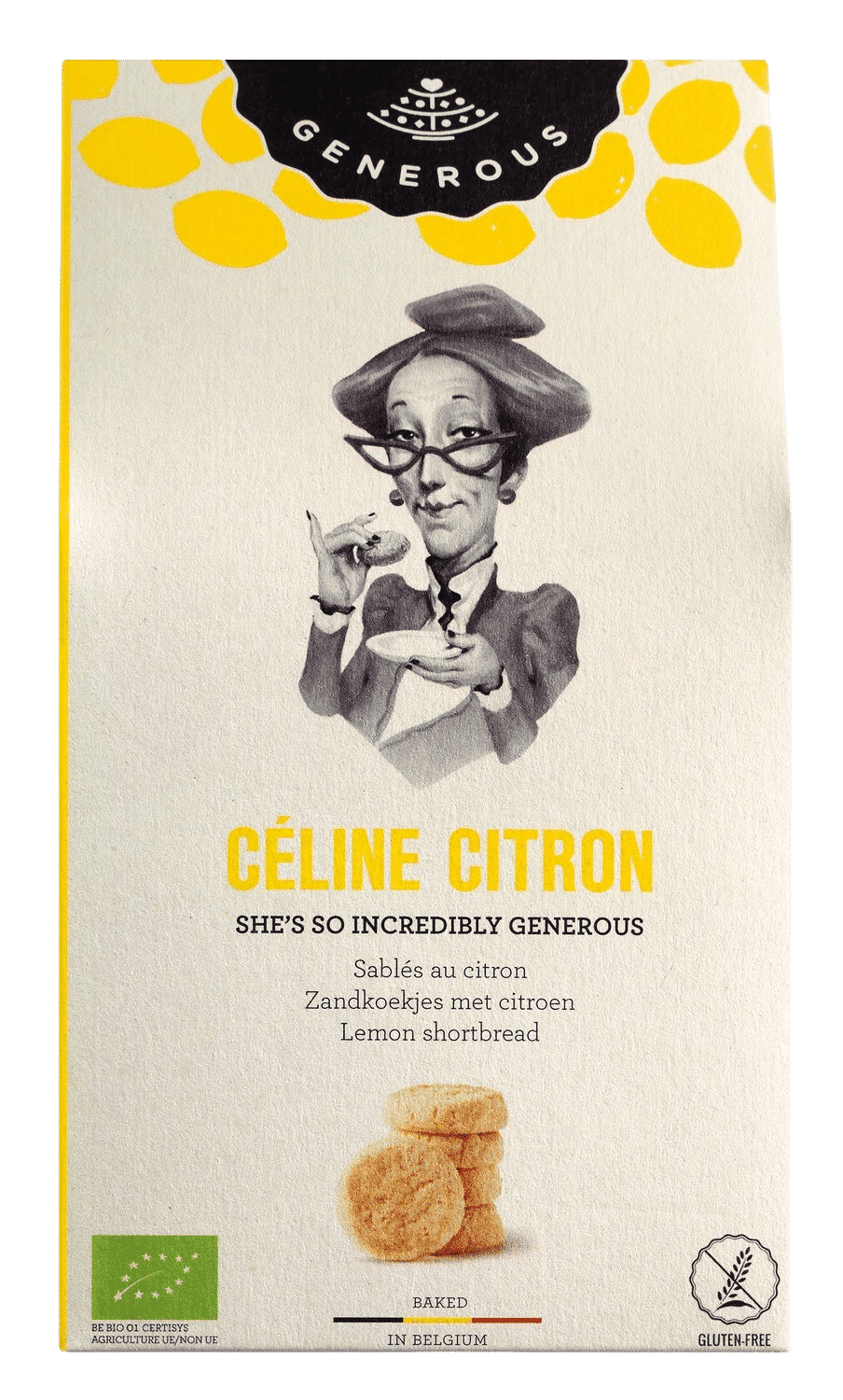 GENEROUS - Céline Citron - 100% Bio und glutenfreie Zitronensablées