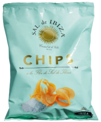 SAL DE IBIZA - Chips a la Flor de Sal de Ibiza - Kartoffelchips mit Sal de Ibiza